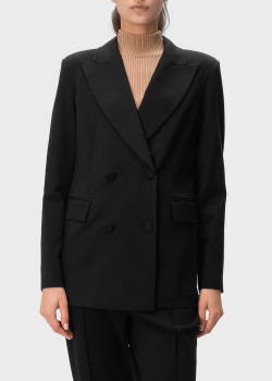 Двубортный пиджак Twin-Set Actitude черного цвета, фото