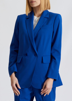 Двубортный пиджак Luisa Spagnoli Valletta синего цвета, фото