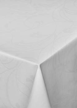 Белая прямоугольная скатерть Aitana Louvre 140х250см, фото