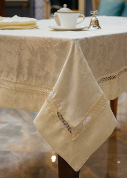 Комплект столового текстилю з серветками Bic Ricami 160x180см, фото