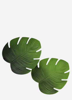 Підставки під посуд VdE у вигляді листя Філодендрону 2шт 42х46см, фото