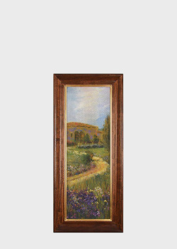 Краєвидна картина з ефектом кракелюру Лавандове поле Decor Toscana 46х106см, фото