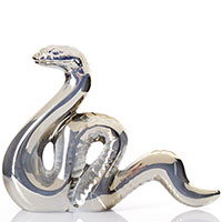 Кришталева фігурка Baccarat Zodiac Crystal Copper Snake Змія, фото