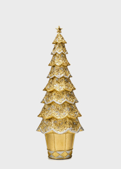 Статуэтка Lamart Новогодняя елка 33см золотистого цвета, фото