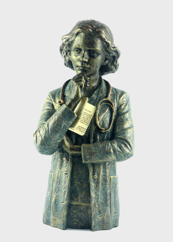 Статуэтка Anglada Женщина доктор 31см из патинированной бронзы, фото