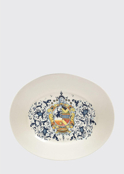 Декоративная настенная тарелка с узором C.Leona 50х41см, фото