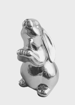 Декоративная фарфоровая статуэтка H. B. Kollektion Серебряный кролик, фото