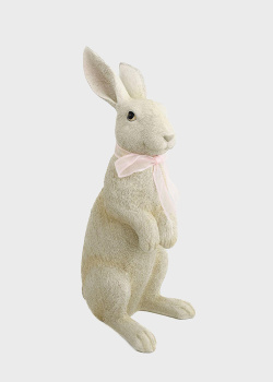 Декоративная статуэтка H. B. Kollektion Кролик с розовым бантиком 48,5см, фото