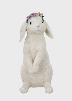 Статуэтка декоративная H. B. Kollektion Кролик с веночком 30см, фото