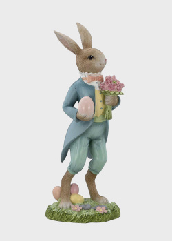 Декоративная статуэтка H. B. Kollektion Кролик с цветами, фото