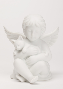 Фарфоровая статуэтка Rosenthal Angel Ангел с кошкой, фото