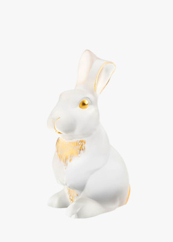Фигурка кролика Lalique Toulouse с золотым тиснением, фото