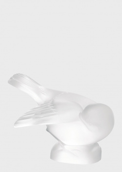Статуэтка Lalique Moineau Bird Head In Wing из хрусталя, фото