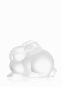Прозора фігурка Lalique Відпочиваючий кролик, фото