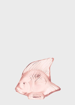 Фигурка Lalique Fauna Fish из розового хрусталя, фото