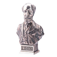 Серебряная фигура Оникс Бюст Карла Фаберже, фото