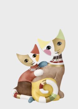 Фігурка кішок з порцеляни Goebel Rosina Wachtmeister World Of Cats Noemi e Taddeo 16,5см, фото