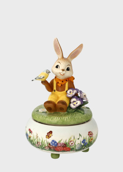 Керамическая музыкальная шкатулка Goebel Easter Bunny Spring Song Limited Edition 18см, фото