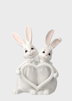 Фарфоровая фигурка в виде кроликов Goebel Easter Snow White Forever 16см, фото
