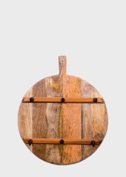 Деревянная вешалка для кухни Mastercraft в форме разделочной доски, фото