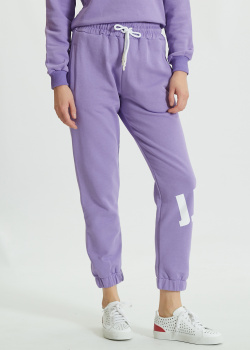 Фиолетовые спортивные штаны J.B4 Just Before на завязках, фото