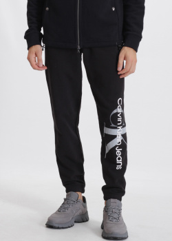 Чорні спортивні джогери Calvin Klein з логотипом, фото