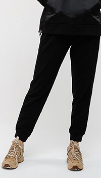 Чорні штани Ermanno Ermanno Scervino з мереживом, фото