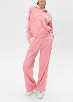Розовый костюм Kenzo с лампасами, фото
