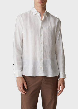 Льняная рубашка Bogner Timi белого цвета, фото
