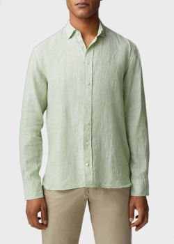 Льняная рубашка Bogner Timi зеленого цвета, фото
