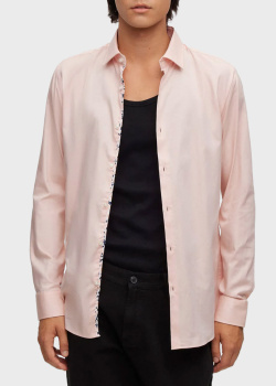 Мужская рубашка Hugo Boss Hugo розового цвета, фото