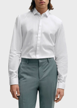 Белая рубашка Hugo Boss Hugo с длинным рукавом, фото
