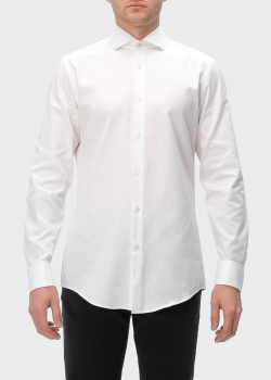 Приталенная рубашка Hugo Boss белого цвета, фото