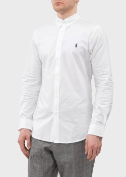 Біла сорочка Polo Ralph Lauren з логотипом, фото