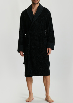 Чоловічий халат La Perla Home Lumiere Accappatoio чорного кольору, фото