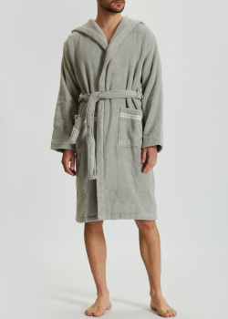 Чоловічий халат La Perla Home Macrame Accappatoio сірого кольору, фото