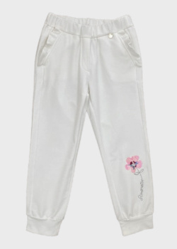 Белые брюки Simonetta для девочек, фото