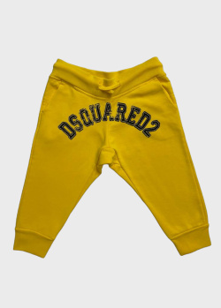 Желтые спортивные штаны Dsquared2 для детей, фото