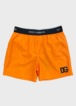 Оранжевые шорты Dolce&Gabbana для мальчиков, фото