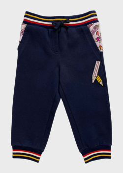 Детские спортивные брюки Dolce&Gabbana с нашивкой, фото