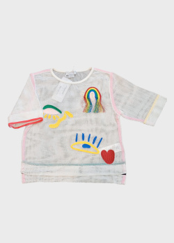 Дитяча футболка Stella McCartney з вишивкою, фото