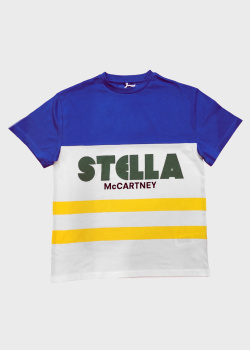 Дитяча футболка Stella McCartney з контрастними деталями, фото