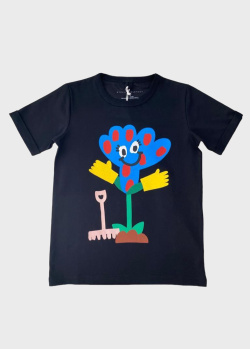 Темно-синяя футболка Stella McCarthey для детей, фото