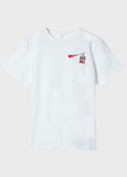 Белая футболка Stella McCartney для мальчика, фото