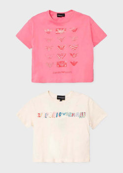 Детский набор футболок Emporio Armani в двух цветах, фото