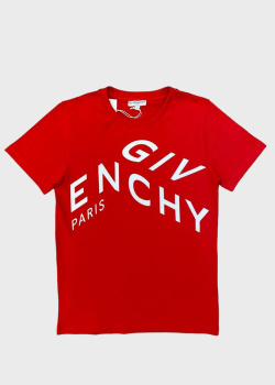Детская футболка Givenchy красного цвета, фото