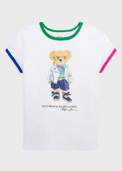Детская футболка Polo Ralph Lauren с медведем, фото