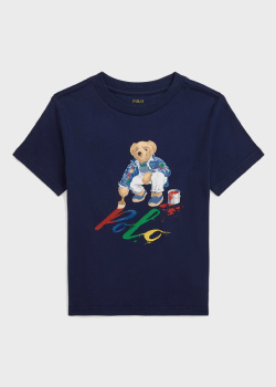 Синя футболка Polo Ralph Lauren для дітей, фото