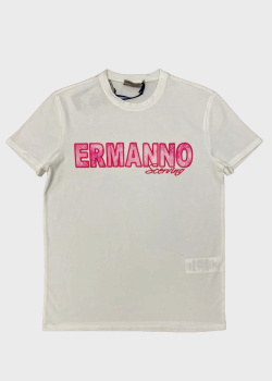 Футболка с логотипом Ermanno Ermanno Scervino для девочек, фото