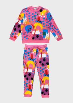 Спортивный костюм для детей Stella McCartney розового цвета, фото